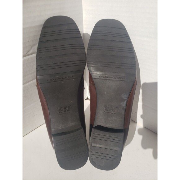 Munro "Revere" Chocolate Brown Leather Slip-On Pump #M281421 Women's 11 Narrow - Picture 12 of 16